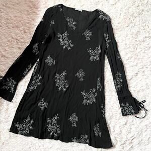 Whimsygoth Dark Fairy Floral Witchy Whimsical Celestial Mystical Boho Dress
